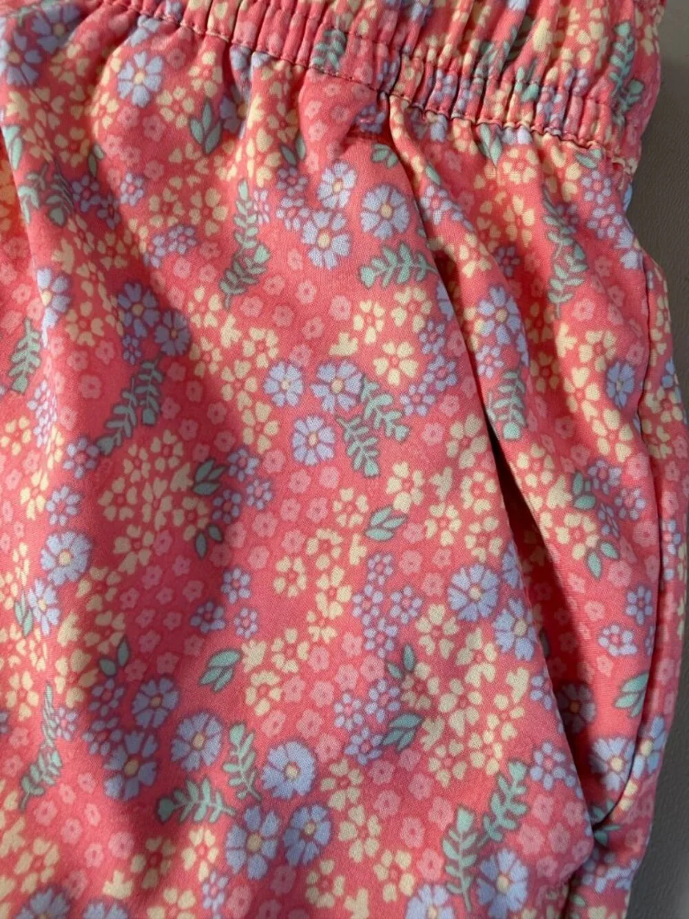 Girls Pink Floral Pacific Trail Sz MSkirted Shorts Elastic Waistband